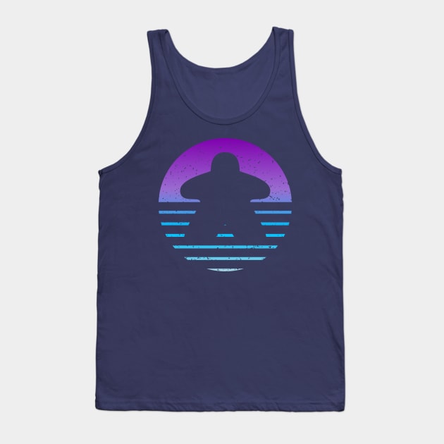 Retro Board Game Meeple Tank Top by Beam Geeks